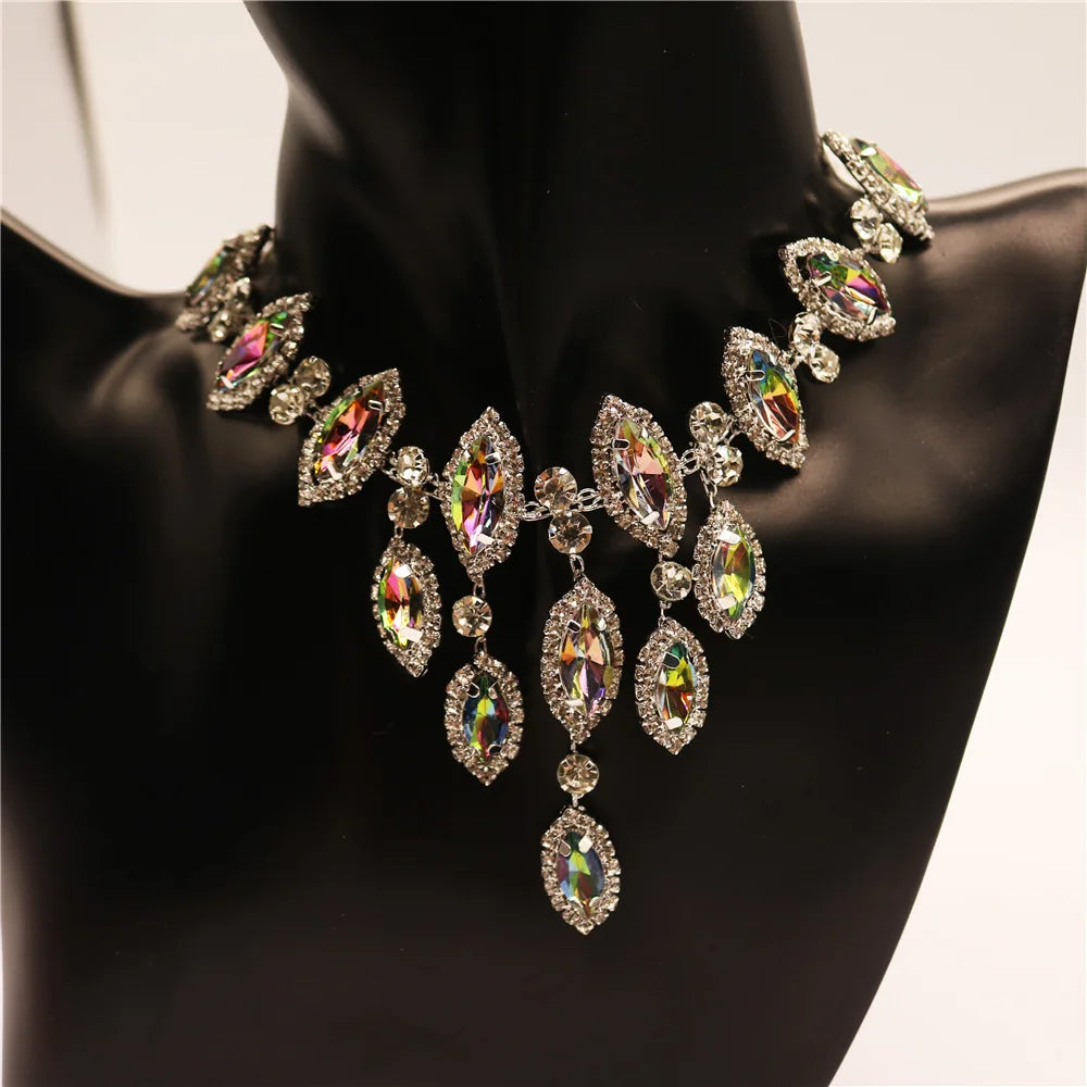 Crystal Necklace & Earring Set
