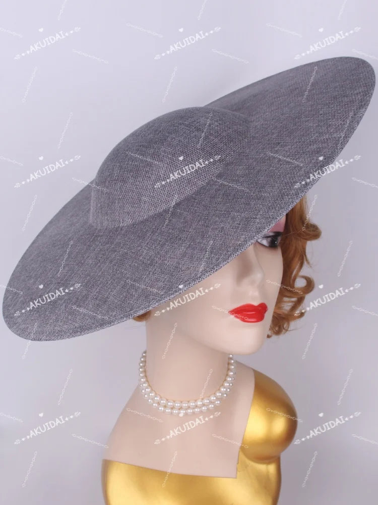 40cm Large Round Sinamay Fascinator Base DIY Millinery Derby Hat Headpiece Mold