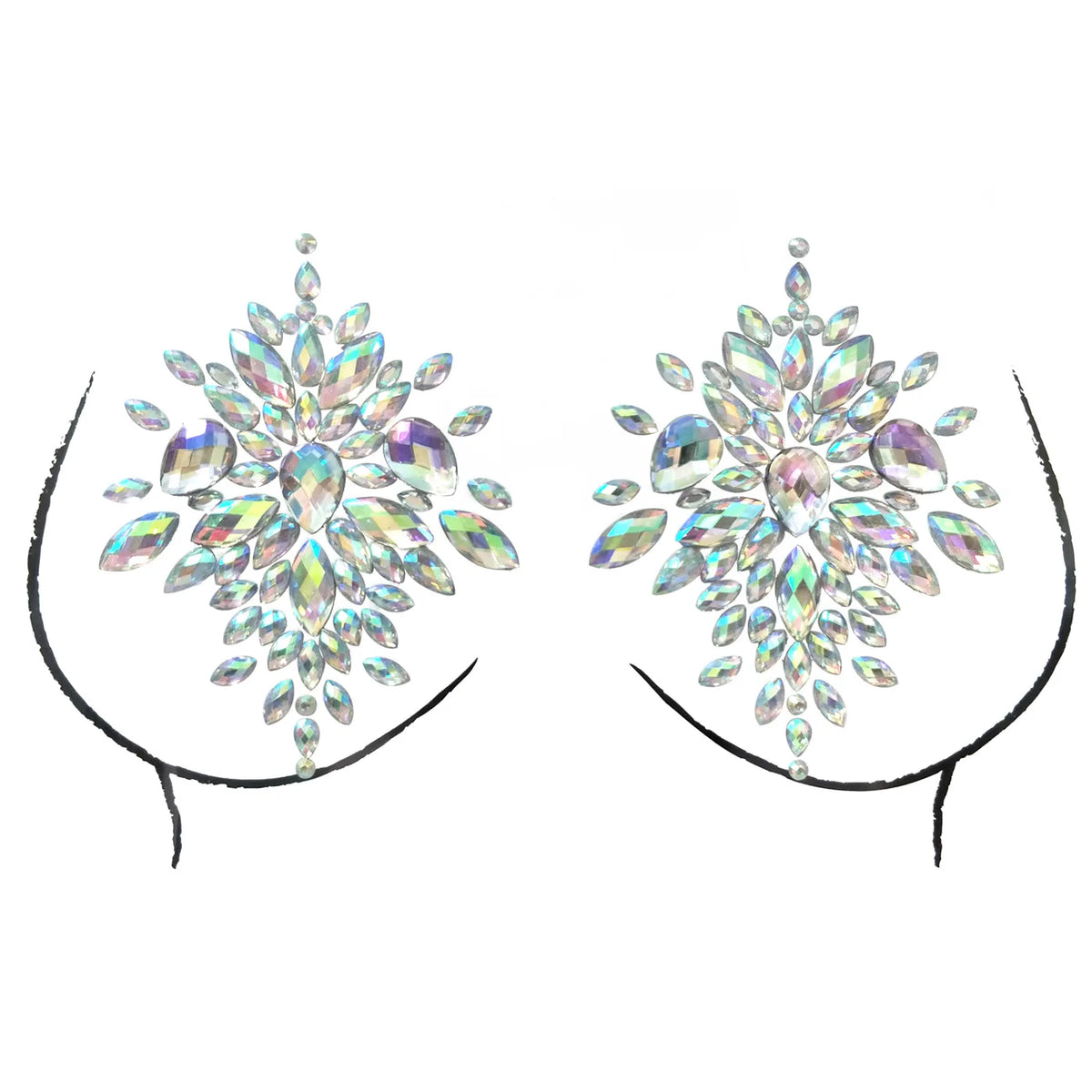 Crystal-Look Nipple Pasties & Body Jewelry