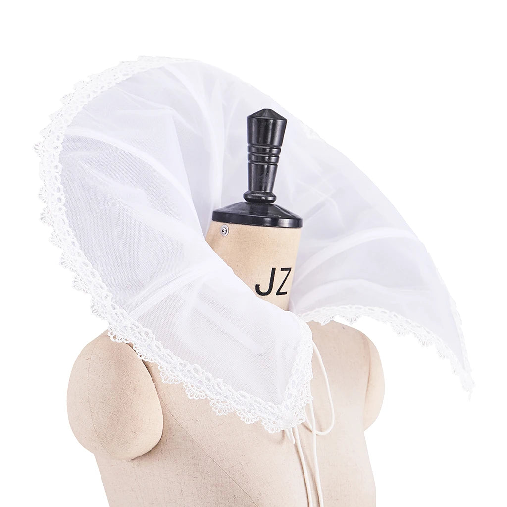 Tudor Elizabethan Standing Collar Gothic Renaissance Medici Ruffle Neck Capelet