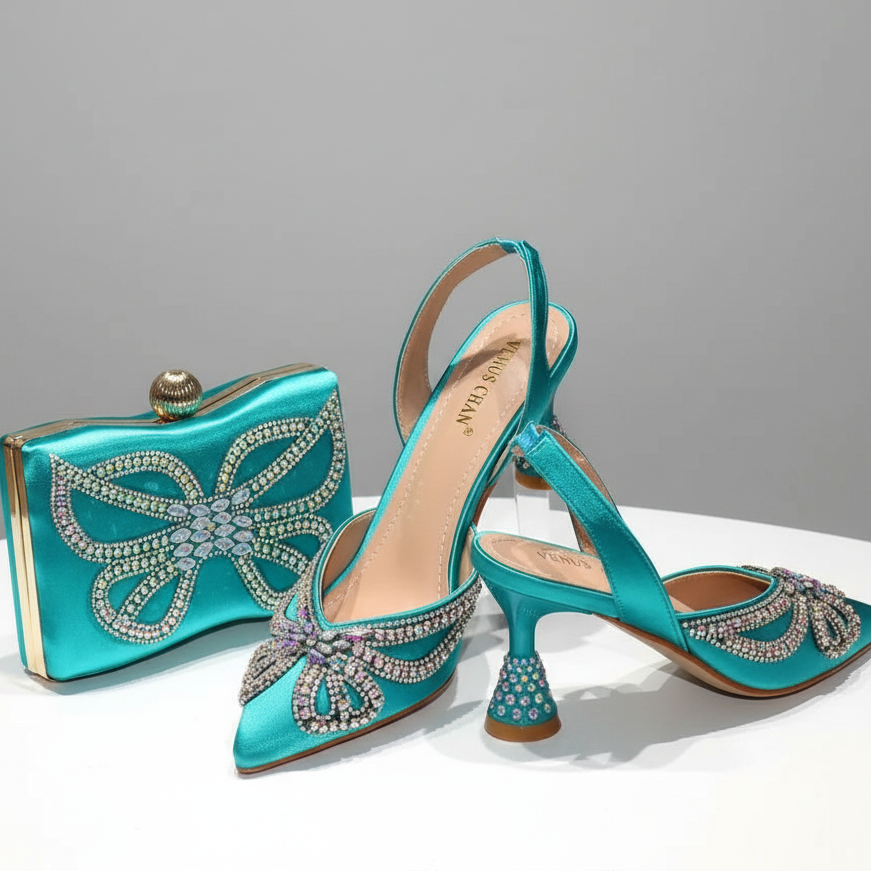 Shoes and Matching Bag Set