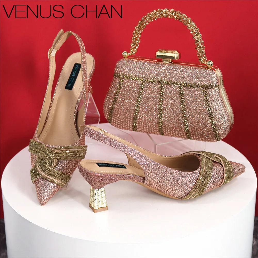 Italian Designer Shoes And Bag Set