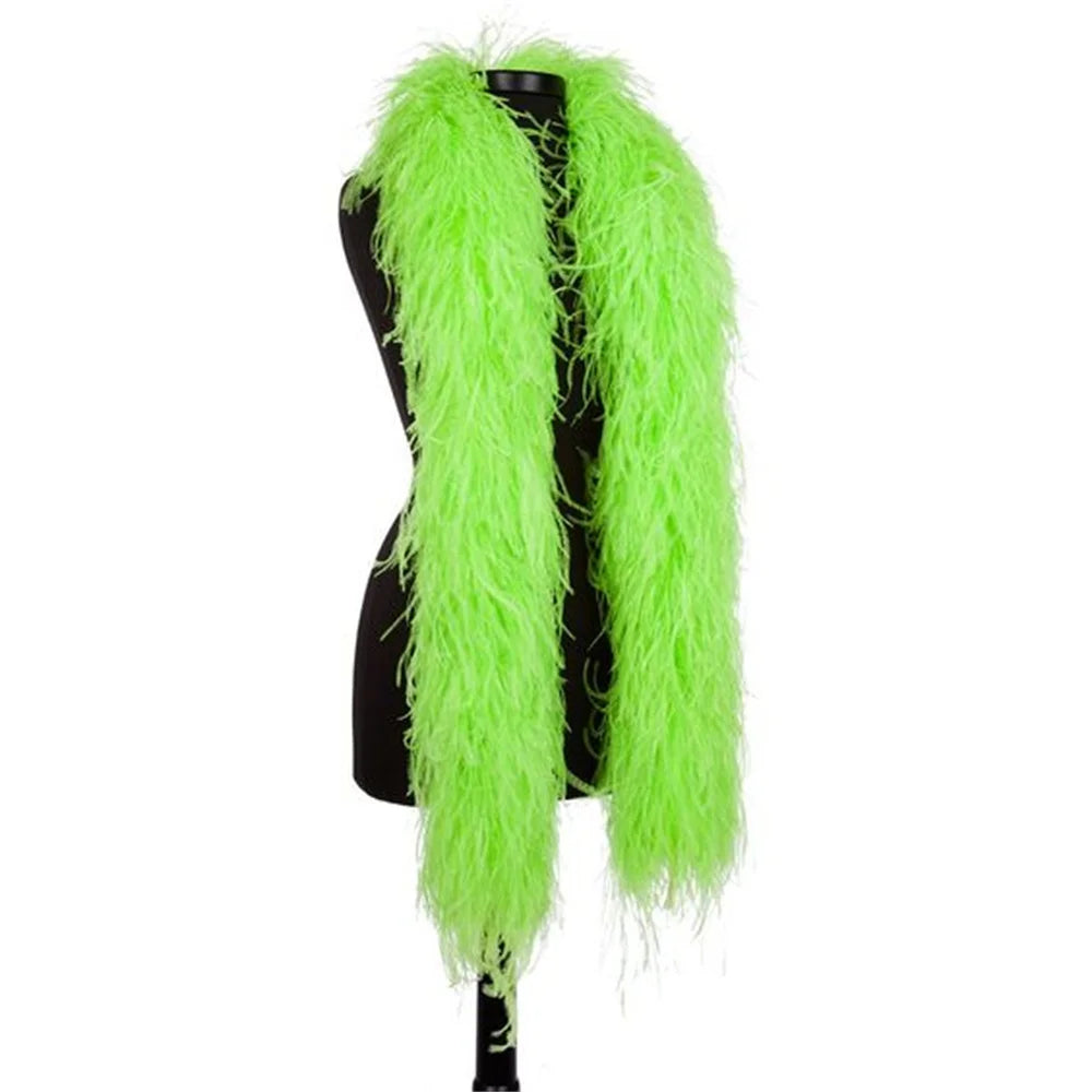6-Ply Fluffy Ostrich Feather Scarf Boa