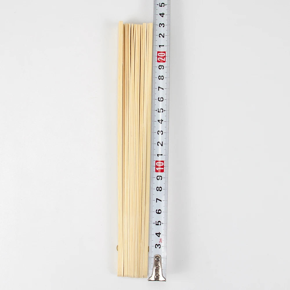 9IN  Bamboo Folding Fan Skeleton (15-Bone)