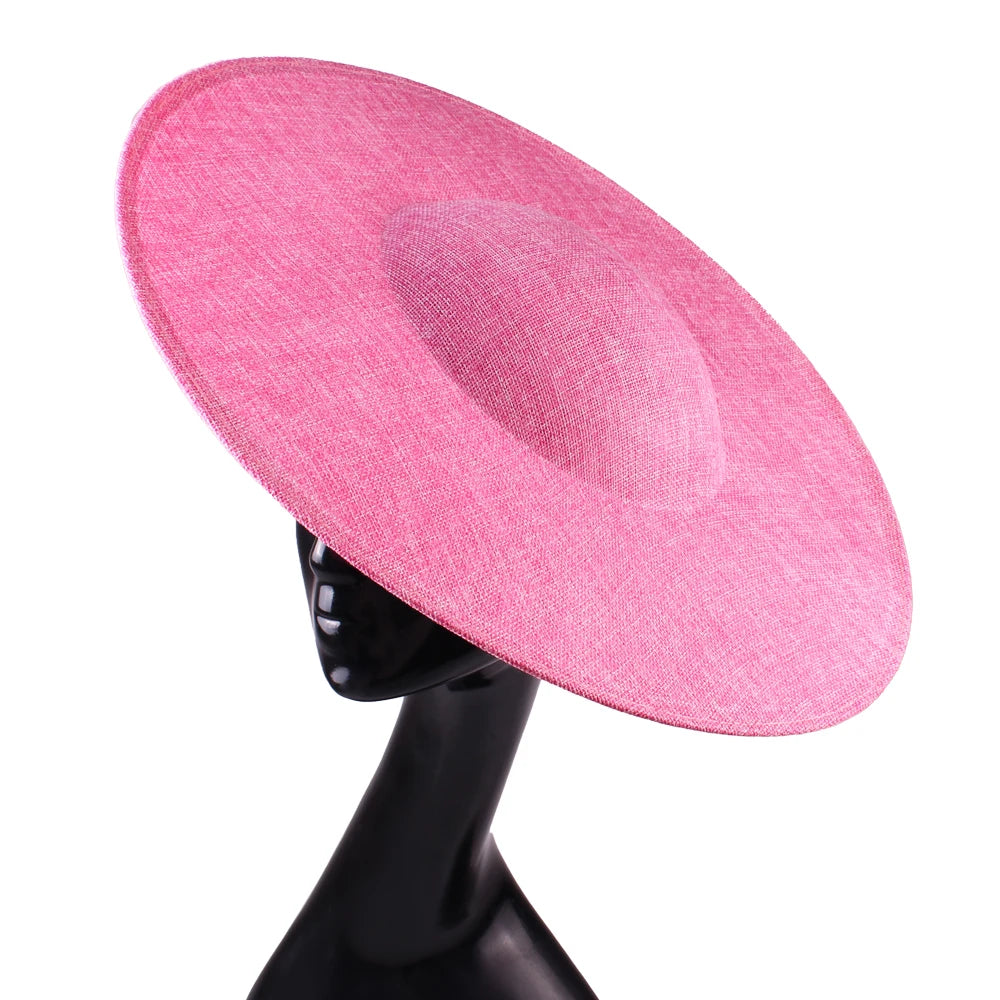 40cm Large Round Sinamay Fascinator Base DIY Millinery Derby Hat Headpiece Mold