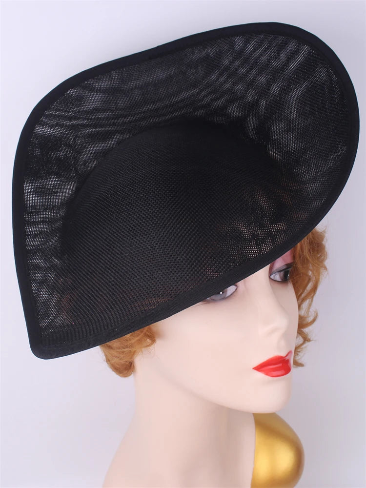 30cm Teardrop Sinamay Fascinator Base DIY Millinery Headpiece Cocktail Hat Mold