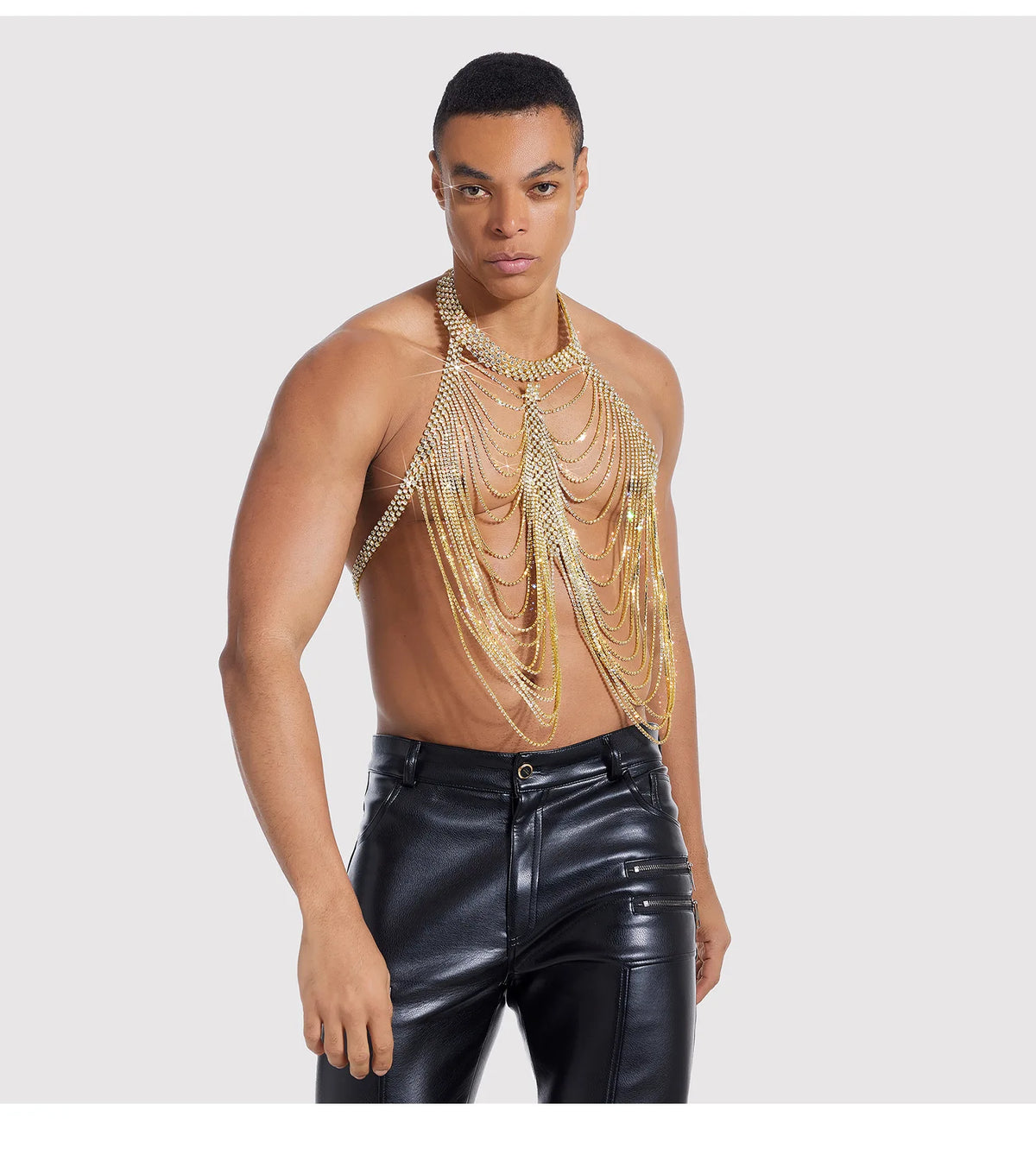 Openwork Metal Costume Body Chain