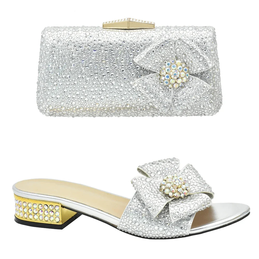 Italian Style Sandals And Bag Set