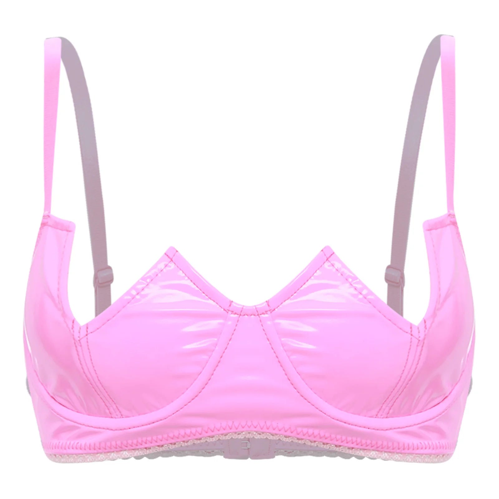 V-Notch Underwired Open Chest Bra Top