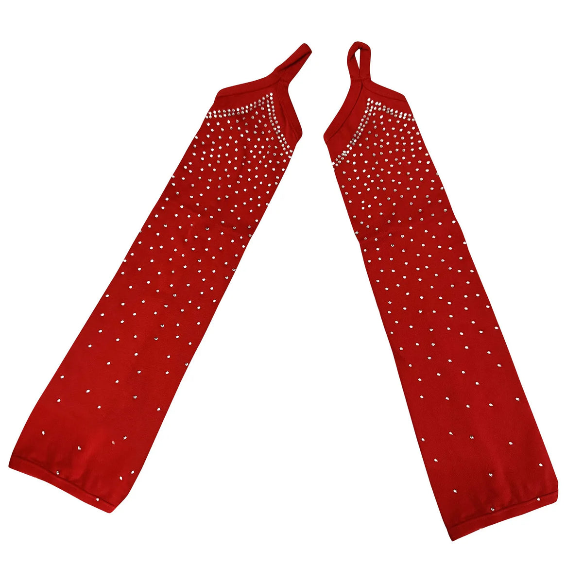 Rhinestone Fringe Dance Sleeves & Accessory Options