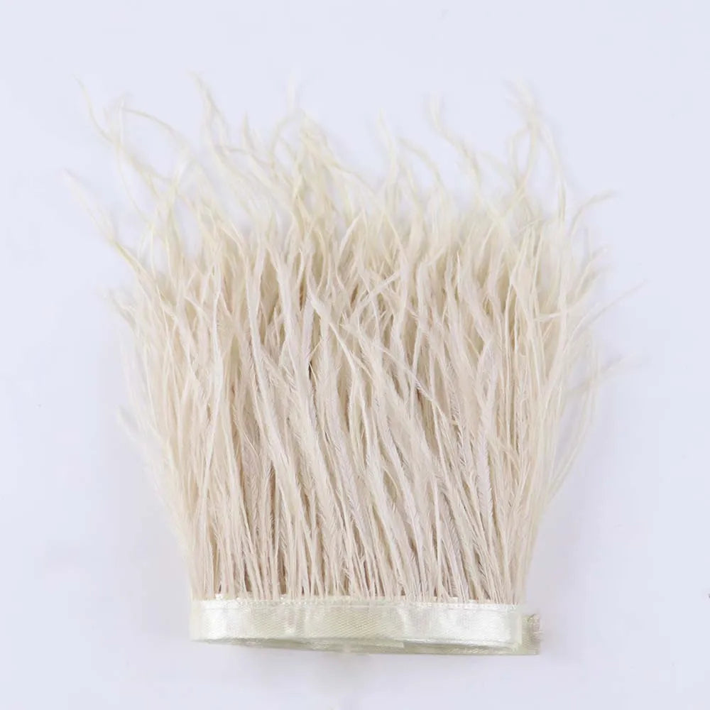 Natural Ostrich Feather Trim & Fringe