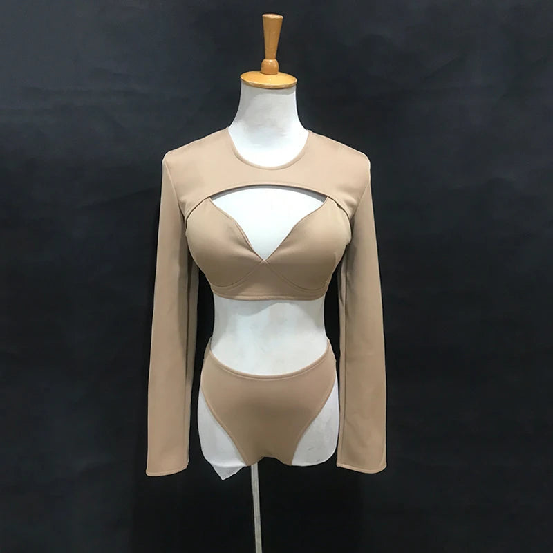 The Stardust Electra Performance Set – Long-Sleeve Pole & Gogo Bikini
