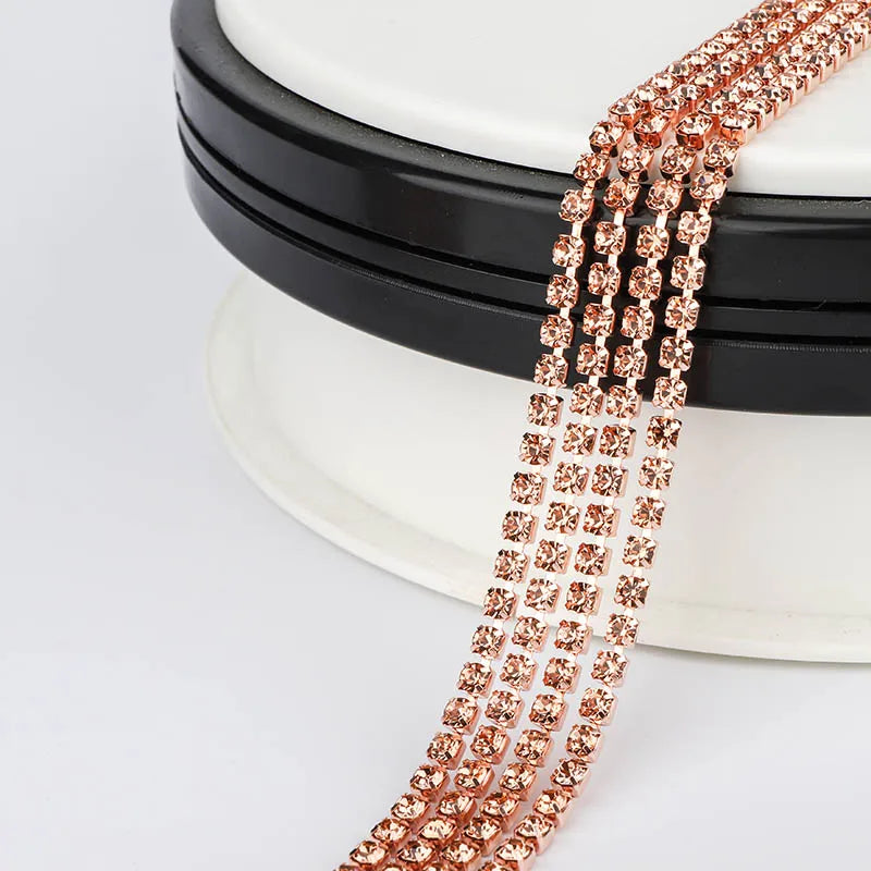 The Stardust Sparkle Chain – Deluxe Crystal Rhinestone Cup Chain Trim