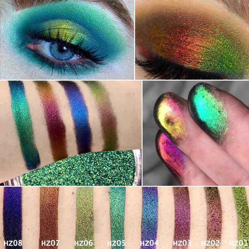 Chameleon Pigment Multi Chrome Prismatic Powder Eye shadow Palette