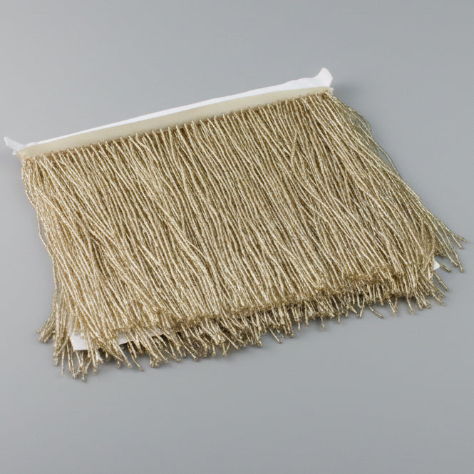 Long Glass Rhinestone Beaded Fringe Trim