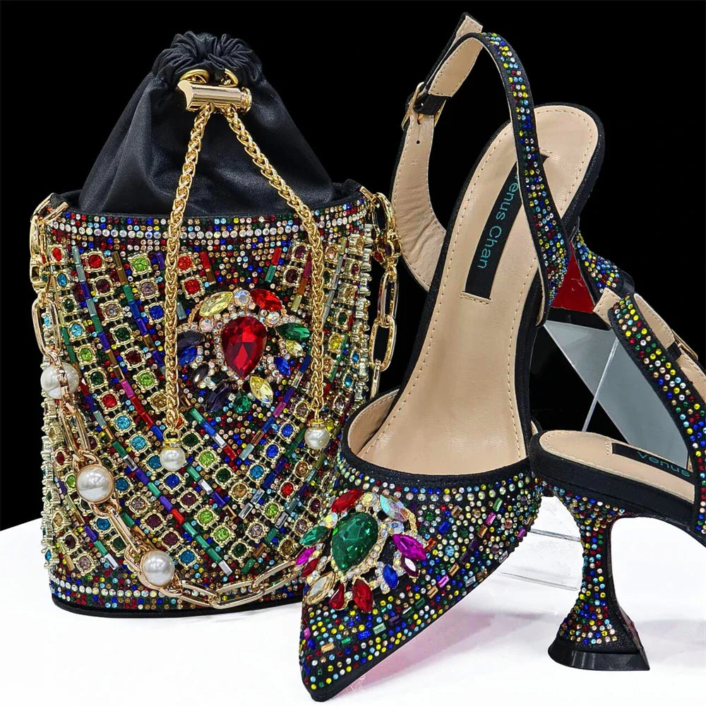 New Italian Shoes and Bags Matching Set Design Wedding 01