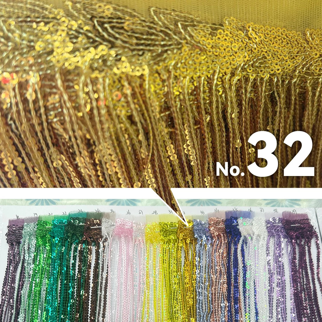 Premium Sequin Fringe Trim (20CM)