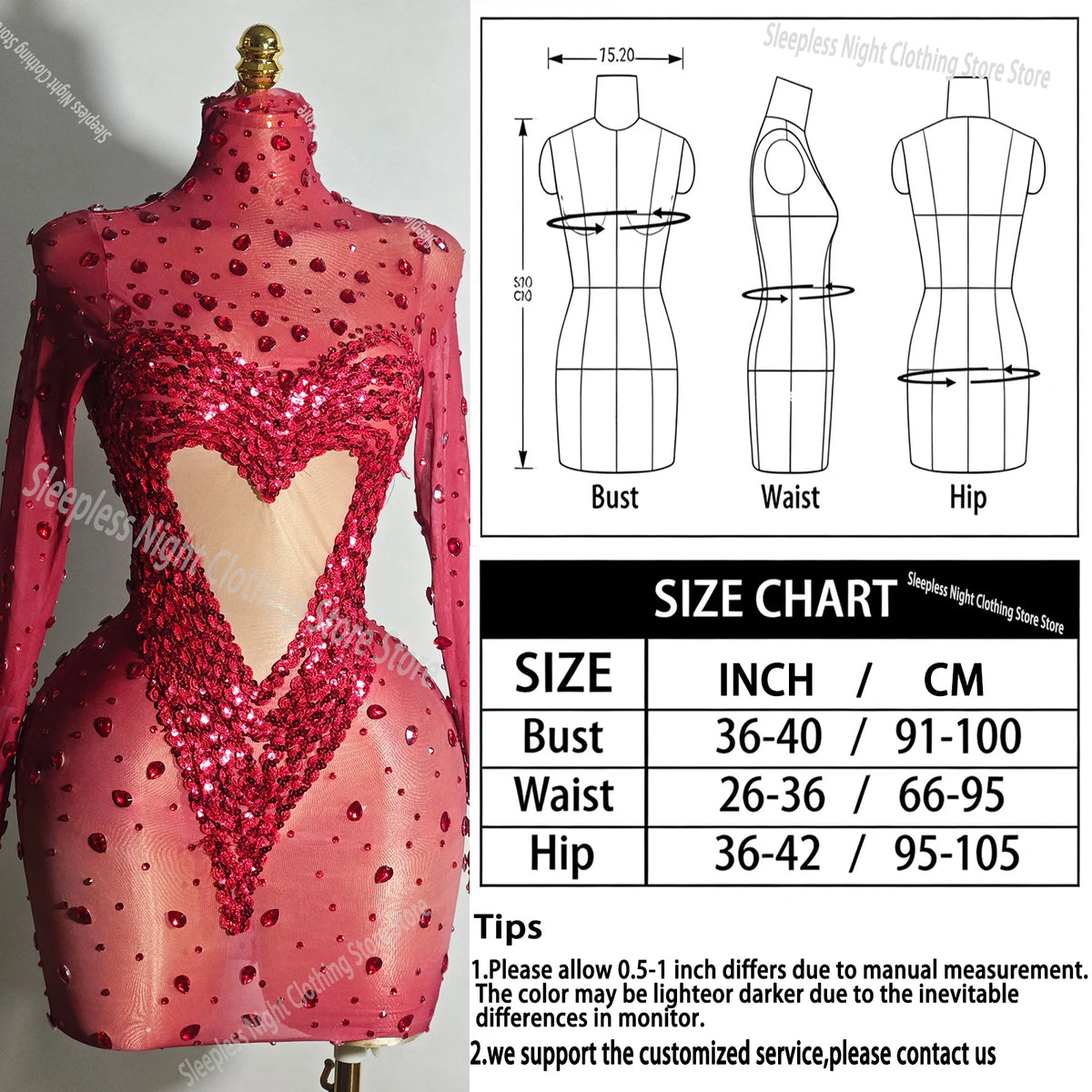Crystal Rhinestone Mesh Long Sleeve Vintage Inspired Dress with Sequins and Skirt