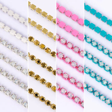 The Stardust Sparkle Chain – Deluxe Crystal Rhinestone Cup Chain Trim