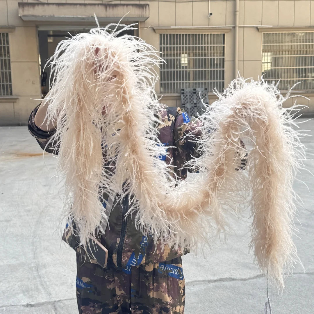 2M 1-20ply Fluffy Ostrich Feather Boa