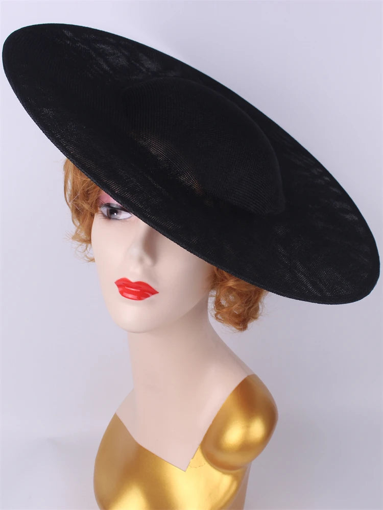 40cm Large Round Sinamay Fascinator Base DIY Millinery Derby Hat Headpiece Mold