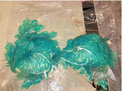 Realistic Silicone Mermaid Seashell Bra Strapless Underwater Photoshoot Costume Top