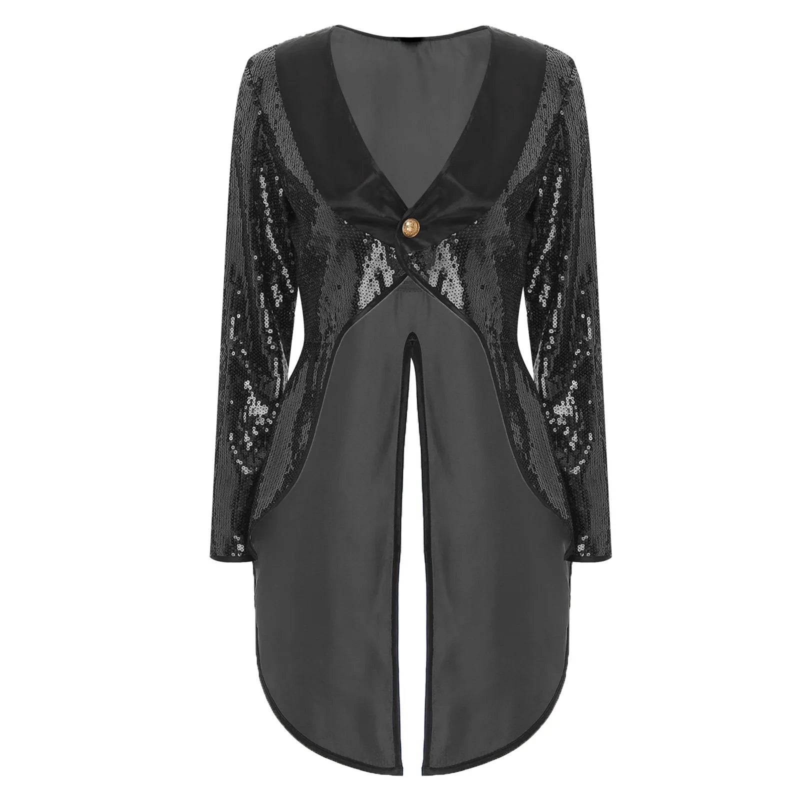Velvet Circus Ringmaster Tailcoat Marching Band Halloween Showman Outerwear