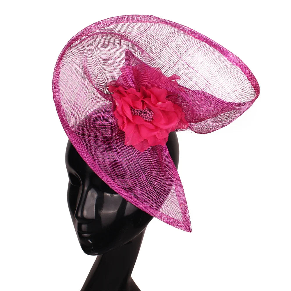 Feather Sinamay Clip Fascinator — 25 cm
