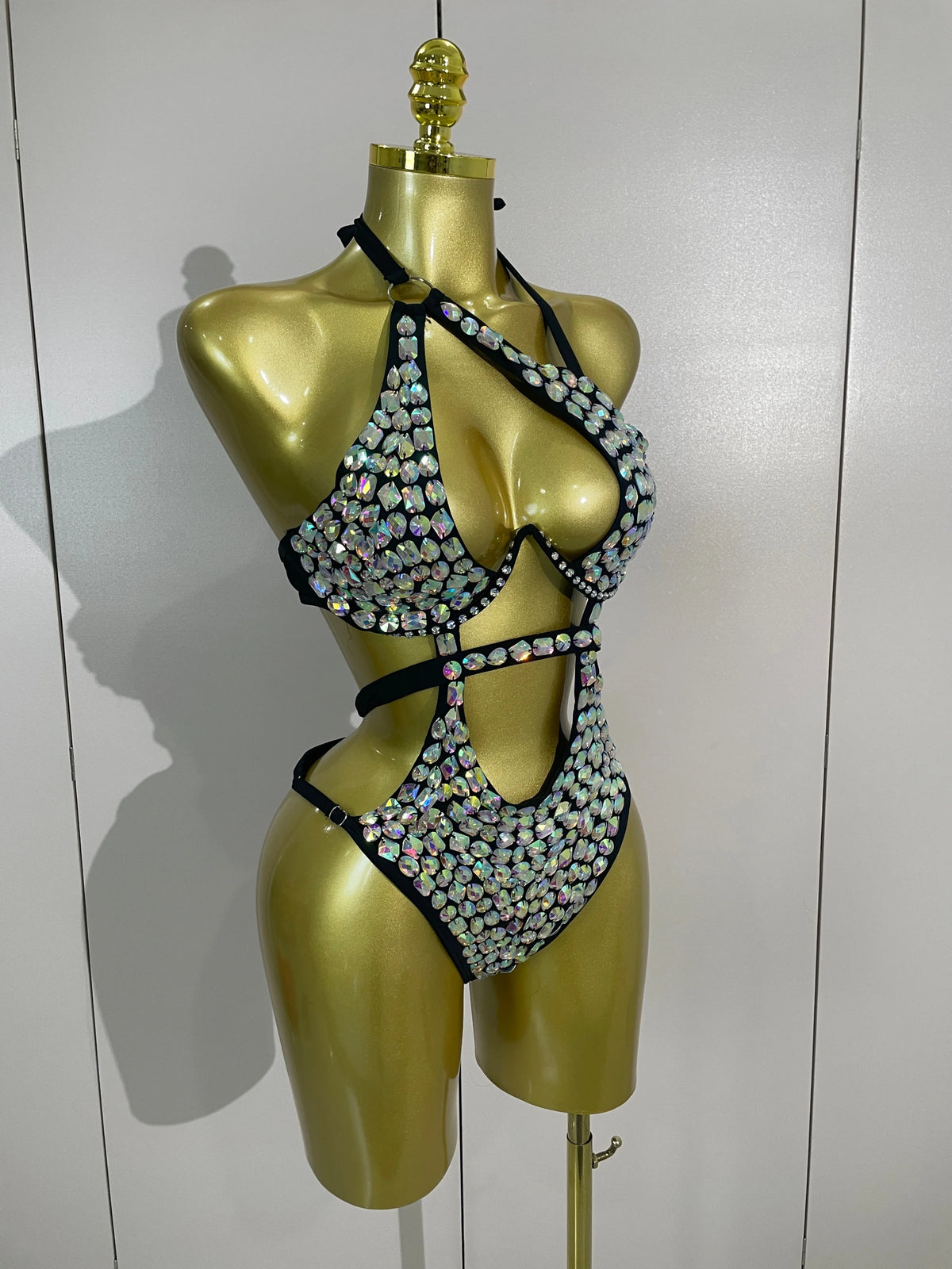 Gold Crystal Performance Bodysuit