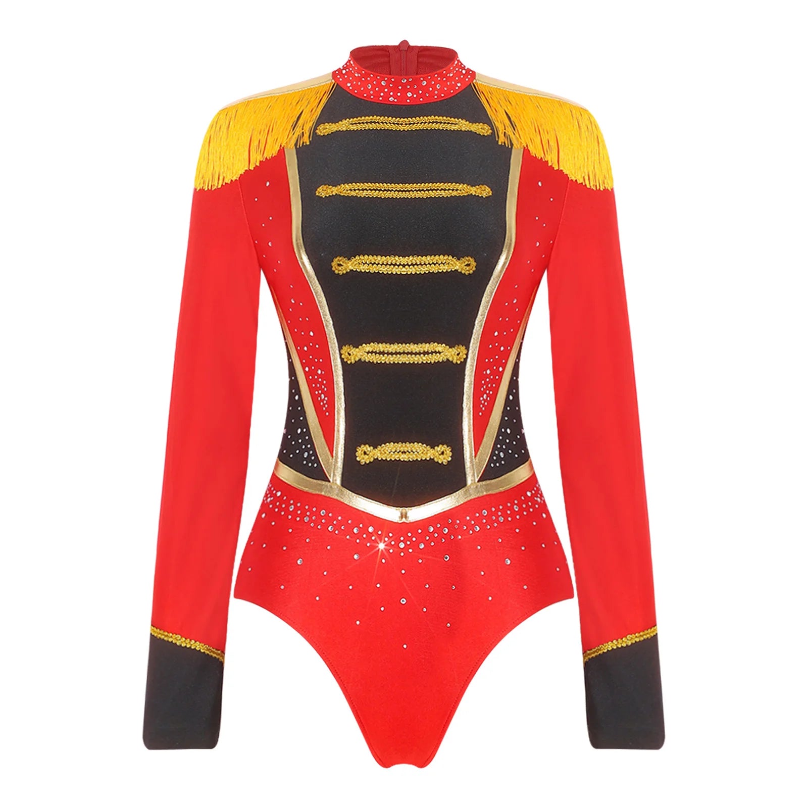 Velvet Circus Ringmaster Tailcoat Jacket Marching Band Halloween Showman Outerwear