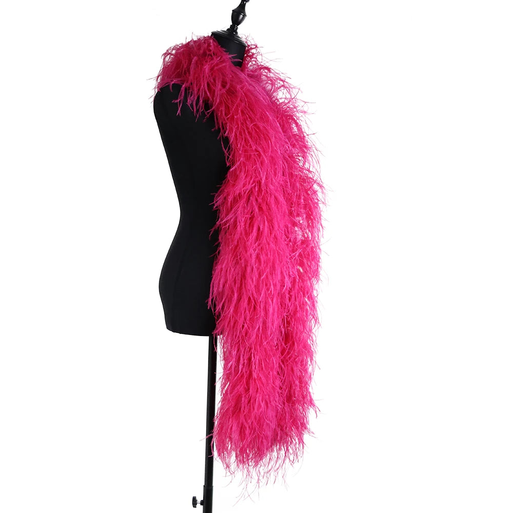6-Ply Fluffy Ostrich Feather Scarf Boa