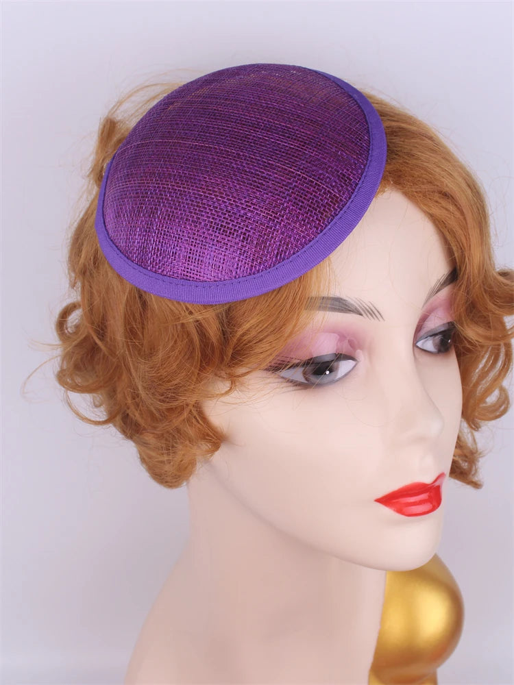 13cm Round & Teardrop Sinamay Fascinator Base DIY Millinery Headpiece Mold