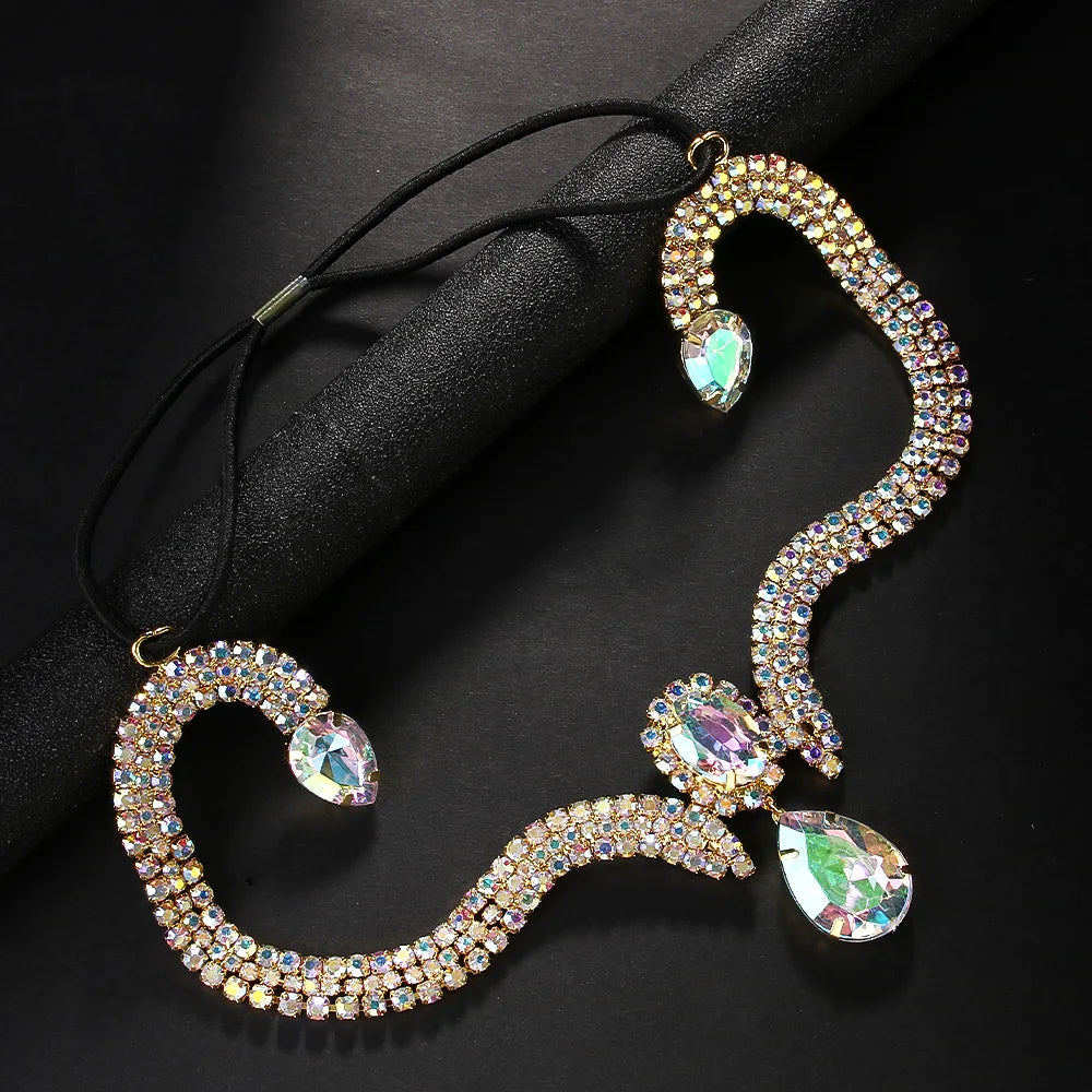 Teardrop Rhinestone Forehead Head Chain