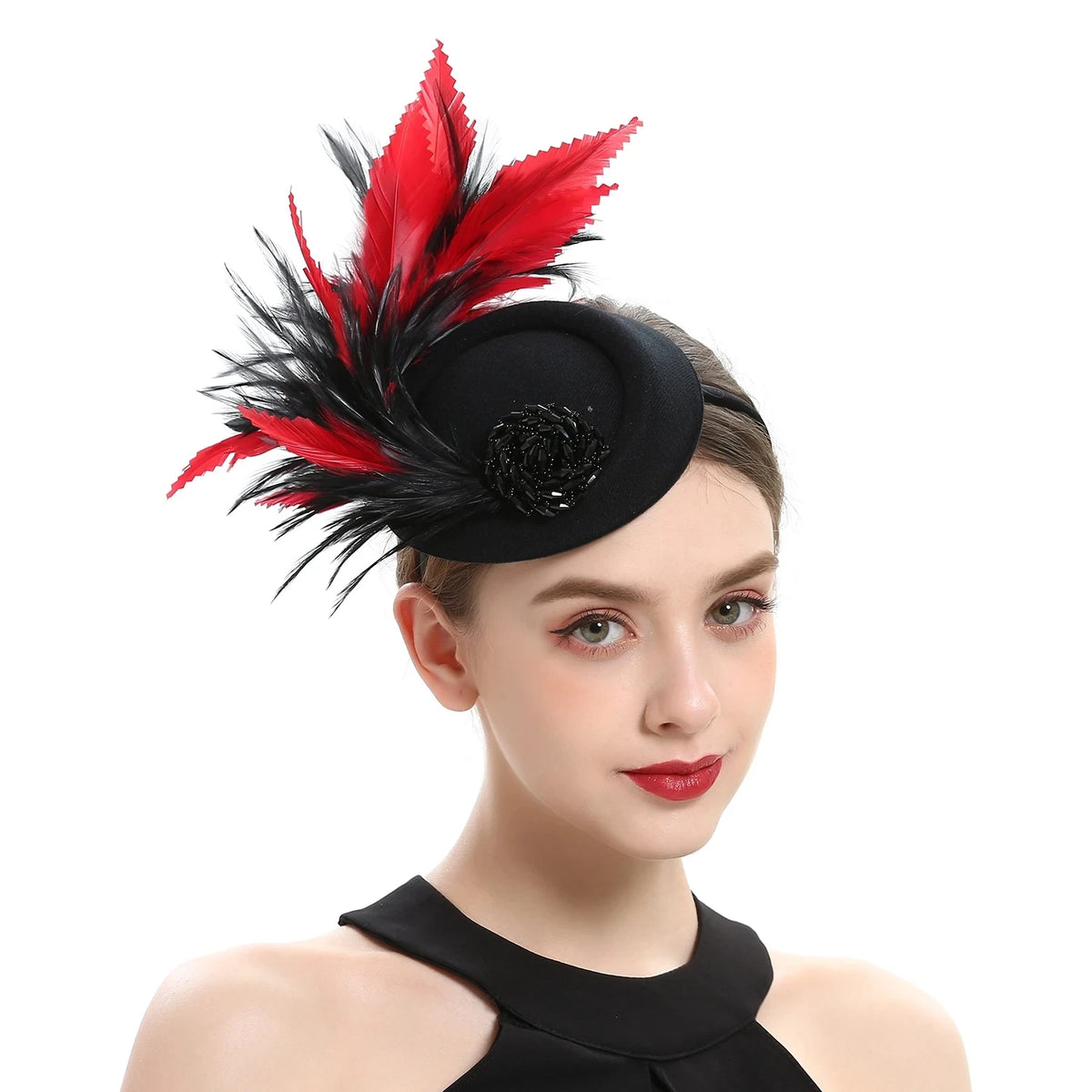 Feather Pillbox Fascinator Headband