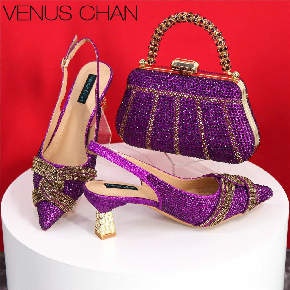 Italian Designer Shoes And Bag Set