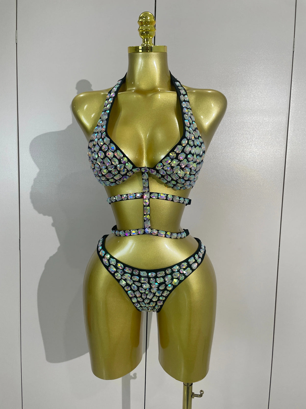 Gold Crystal Performance Bodysuit