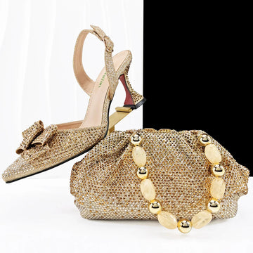 High Quality Style Ladies Shoes And Bags Set