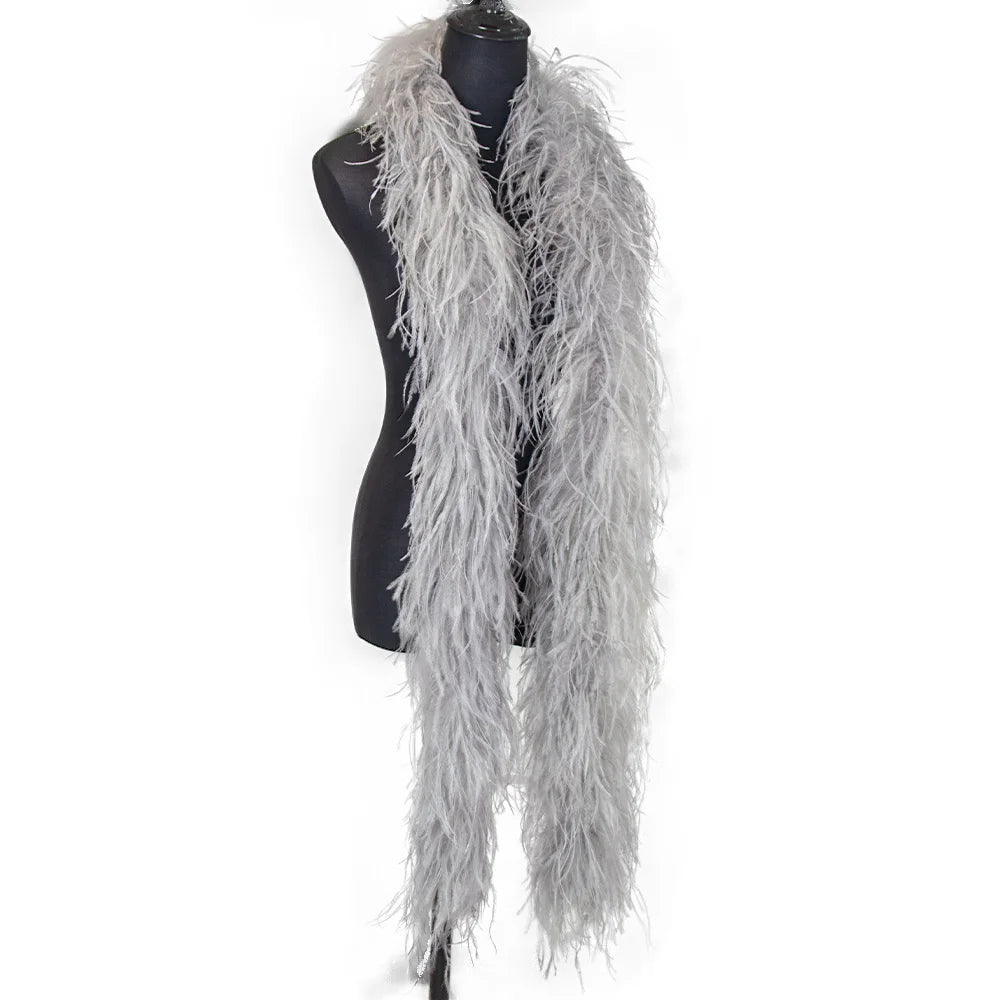 6-Ply Fluffy Ostrich Feather Scarf Boa