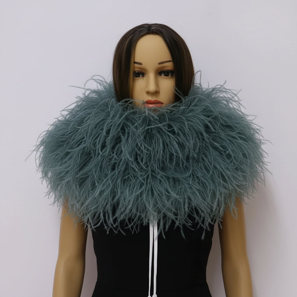 Premium Natural Ostrich Feather Multi-Ply Performance Boa