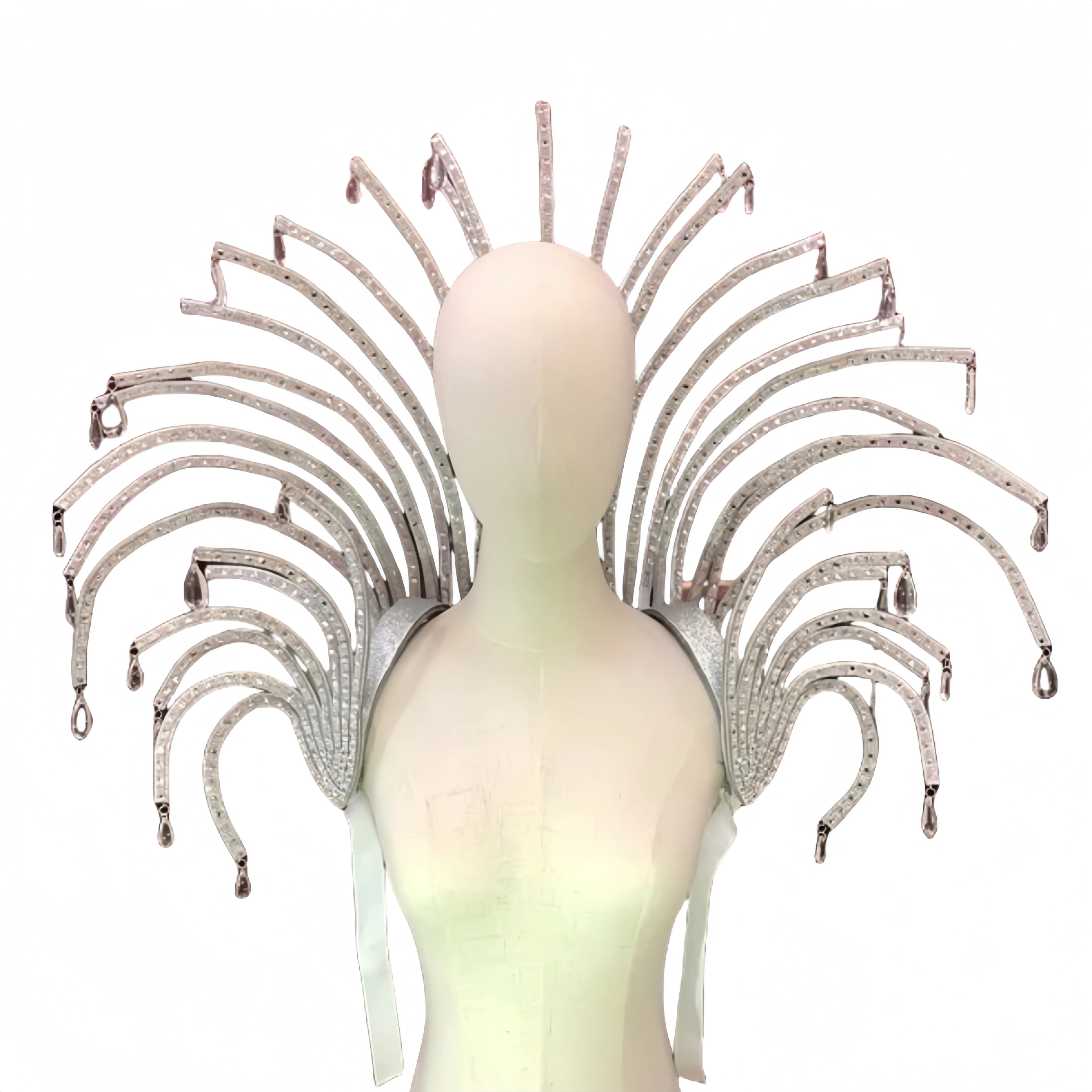 Curved Multi-Arm Backpiece Frame with Attachment Loops