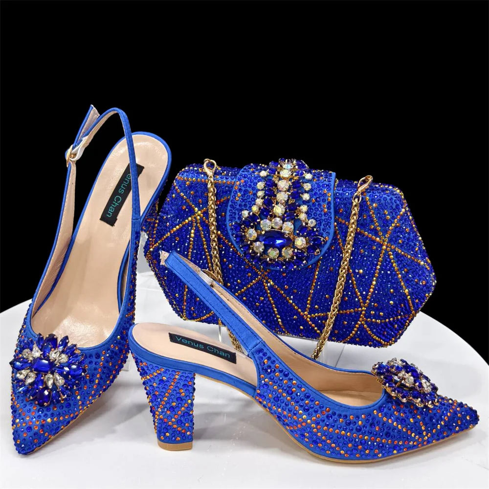 Italian Style Ladies Shoes with Matching Bag Set