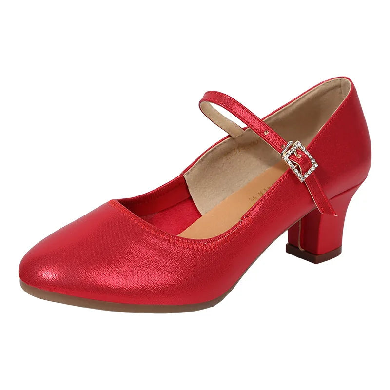 The Stardust Darling Mary Jane – Classic Block Heel Practice Shoe