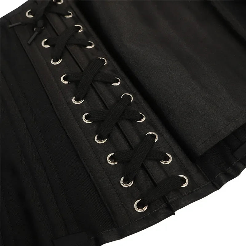 20 Steel Bone Cotton Underbust Corset Heavy Duty Waist Trainer Cincher