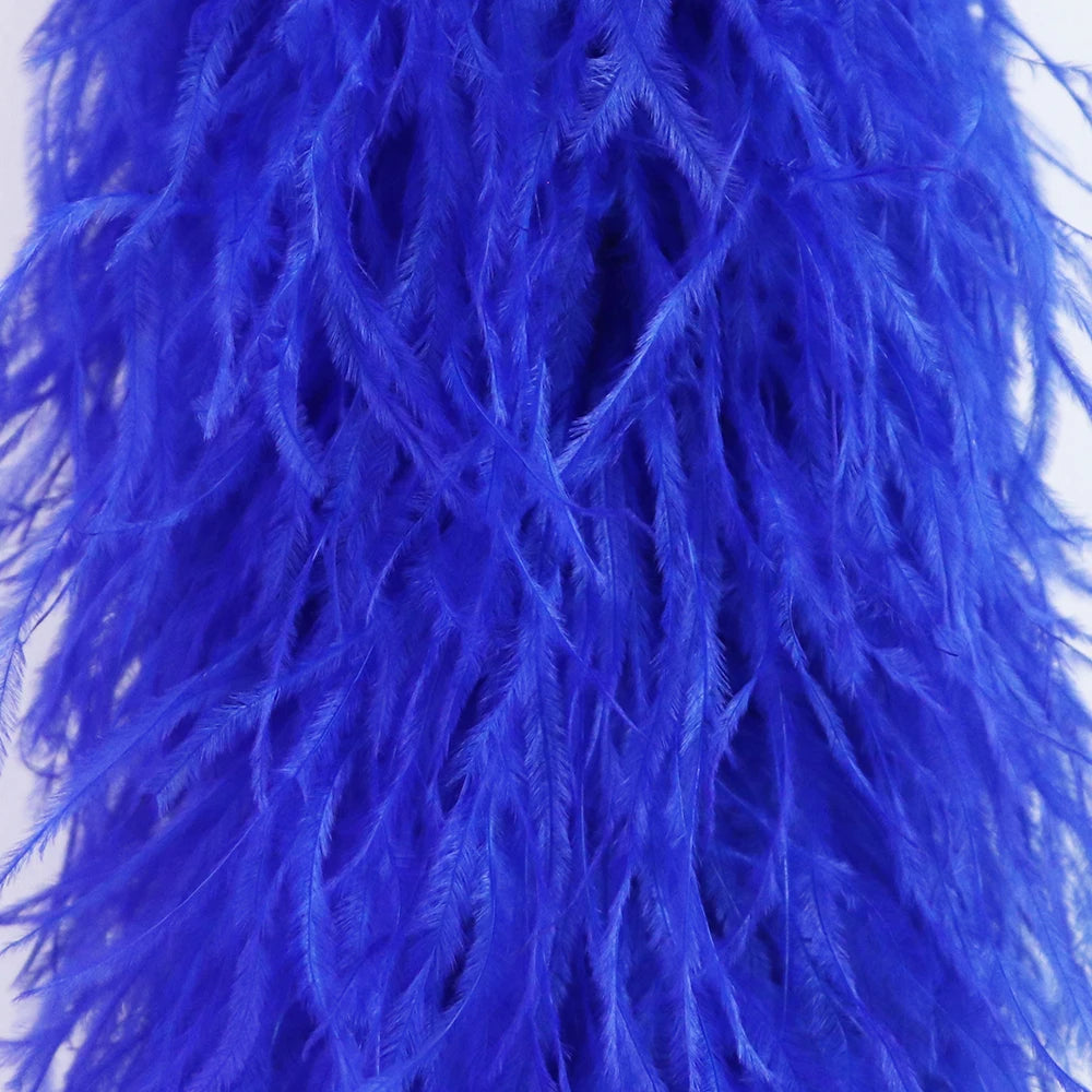 Premium Natural Ostrich Feather Multi-Ply Performance Boa