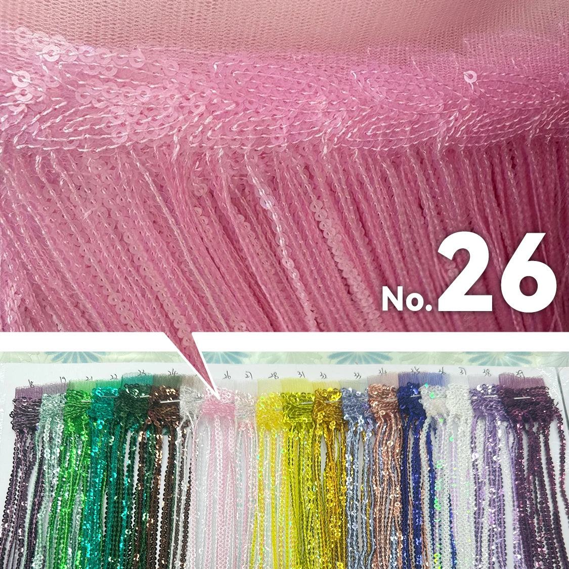 Premium Sequin Fringe Trim (20CM)
