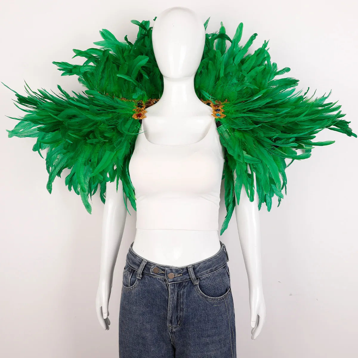Festival Carnival Feather Shawl