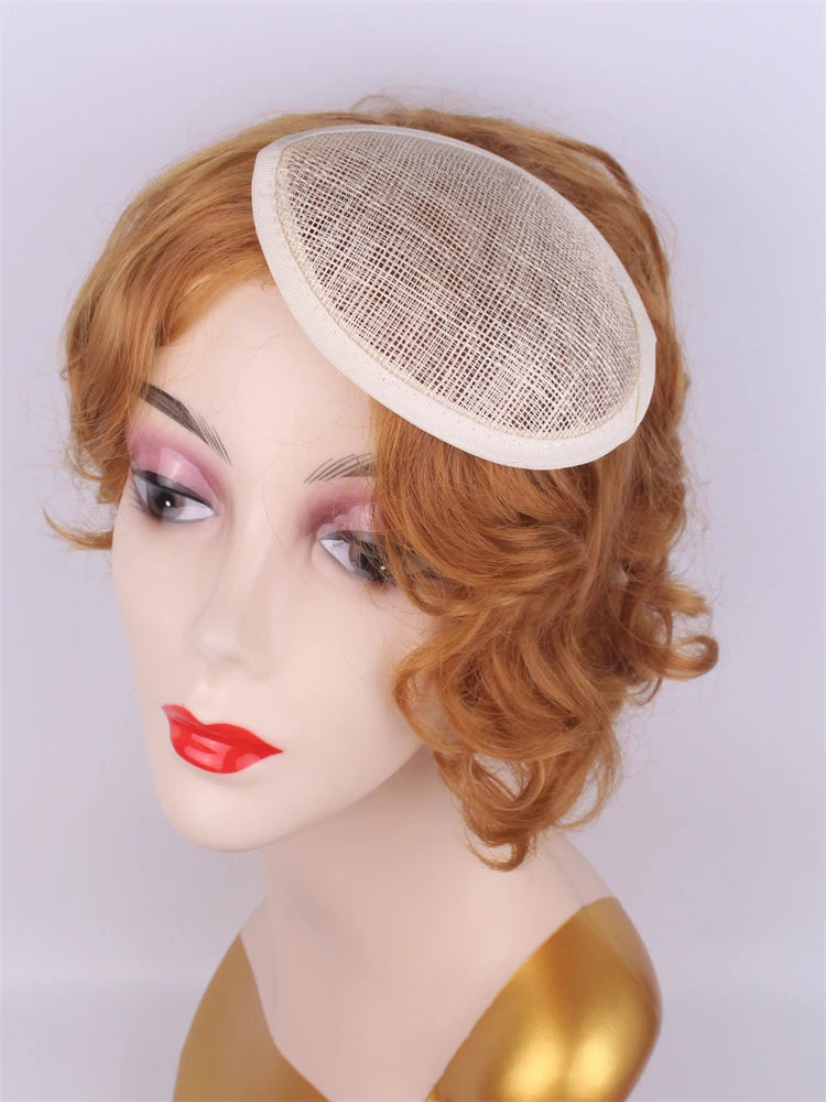 13cm Round & Teardrop Sinamay Fascinator Base DIY Millinery Headpiece Mold