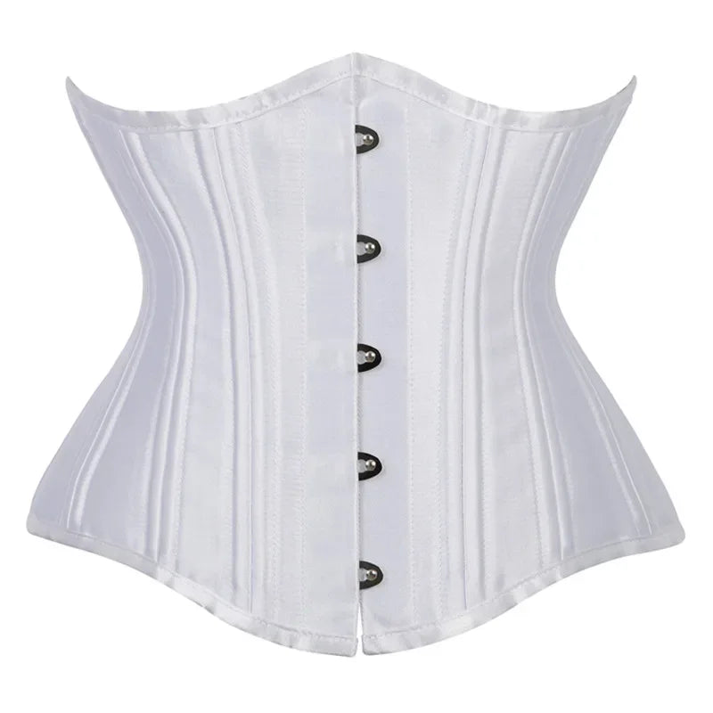 20 Steel Bone Cotton Underbust Corset Heavy Duty Waist Trainer Cincher