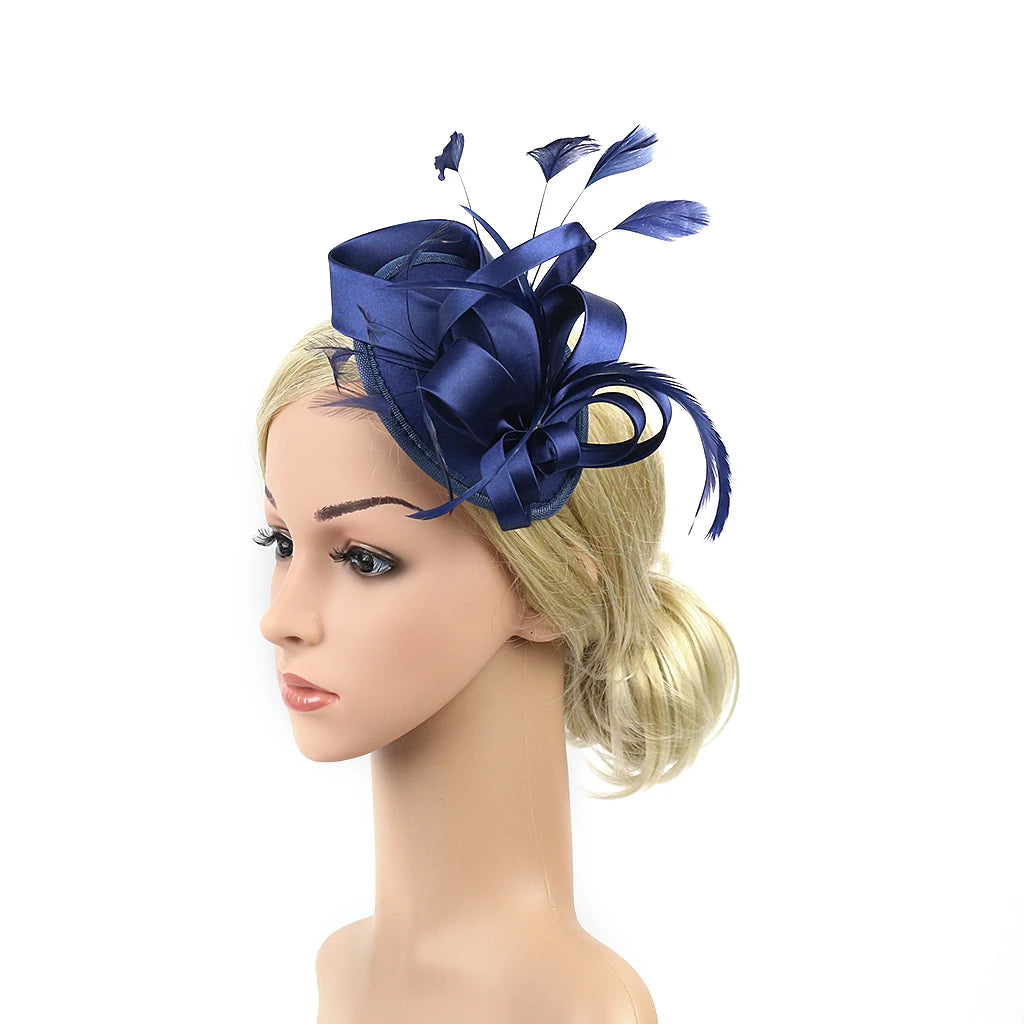 Women’s Feather Fascinator Hairband for Derby, Tea Parties & Events