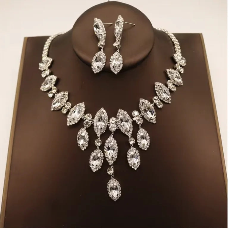 Crystal Necklace & Earring Set